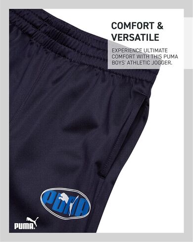 Puma Active Boys Pants - Tricot Youth Kids Athletic Boys Boys Gogger مع جيوب وحزام مرن (الأحجام: 8-20) in Saudi Arabia