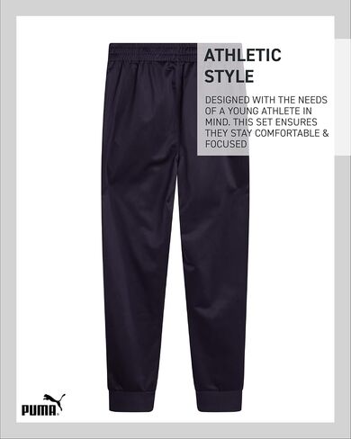 Puma Active Boys Pants - Tricot Youth Kids Athletic Boys Boys Gogger مع جيوب وحزام مرن (الأحجام: 8-20) in Saudi Arabia