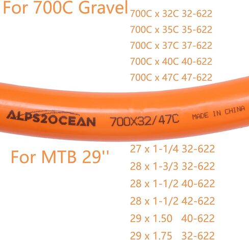 700C/28'' Gravel & 29'' MTB TPU Bike Inner Tube,700x32C/35C/37C/40C/47C AV48mm Presta Valve Tubes,Compatible with 700x32C 700x35C 700x37C 700x40C 700x47C & 29'' MTB Tire Tubes- 2 Pack in Kuwait
