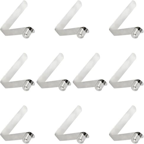 Kayak Paddle Spring Snap Clips Push Button Spring Snap Clip Button Clip Tent Pole Clips 8mm Diameter Solid Core Rust Proof for Kayak Paddles Hammock Stand Canopy Boat Oars 10 Pieces in Saudi Arabia