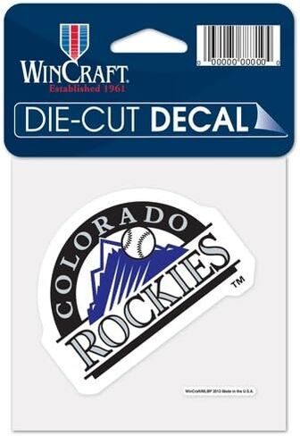 كولورادو روكيز الرسمية MLB 4 "x4" Die Cut Carcal بواسطة WinCraft in Kuwait