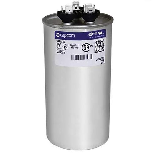 97F9817 60 + 7.5 UF MFD 370 VALT - CAPACITOR ROUN RUND BY CAPCOM in Saudi Arabia