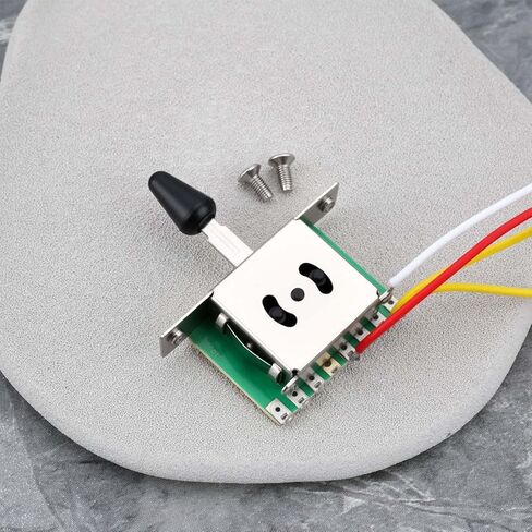 1Set Guitar Prewired Wiring Harness 5 Way Toggle Switch with 500k Pots Compatible with Strat Stratocaster in Saudi Arabia