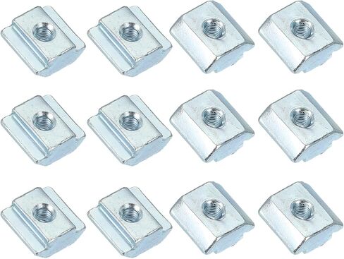 Patikil M10 Sliding T Nuts ، 12 pcs Hammer Head Fastener Nut Thread T Slide Drop في المكسرات للمعايير الأوروبية 4545 Series 10 مم T-Slot Aluminium Profusion in Kuwait