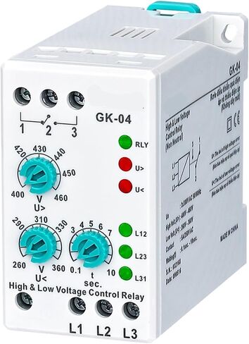 GK-04 Phase Failure Voltage Analogue Adjustable Protection Relay (3 * 380V Non-Neutral) 1Pcs in Saudi Arabia