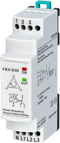 FKV-03N 3 * 380VAC with Neutual Three-Phase Phase Failure Phase Asymmetry Phase Sequence Relay 1Pcs in Saudi Arabia