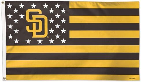 Wincraft MLB San Diego Padres 02726115 Deluxe Flag, 3' x 5' in Saudi Arabia