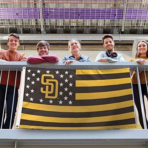 Wincraft MLB San Diego Padres 02726115 Deluxe Flag, 3' x 5' in Saudi Arabia