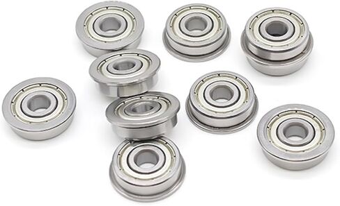 10Pcs F624ZZ 4x13x5mm Flange Bearing 3D Printers Parts F624 Z ZZ Flanged Ball Bearings in Saudi Arabia