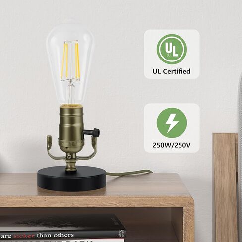 Lamp kit with 12 Feet Cord for DIY lamp and Table Lamp，2 Way Lamp Socket Repair Or Rewire The Vintage Lighting Fixtures,Antique Brass Lamp Kits for Do It Yourself in Saudi Arabia