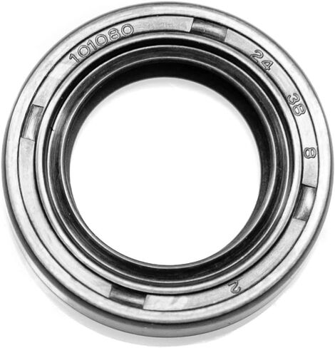 EAI Oil Seal 24mm X 38mm X 8mm TC Double Lip w/Spring. Metal Case w/Nitrile Rubber Coating in Saudi Arabia