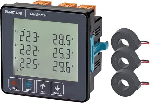 EM-07-XXD Voltage Current Frequency Apparent Power Protect Multimeter 3P and 4W 1Pcs(EM-07-60D) in Saudi Arabia