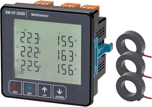 EM-07-XXD Voltage Current Frequency Apparent Power Protect Multimeter 3P and 4W 1Pcs(EM-07-60D) in Saudi Arabia