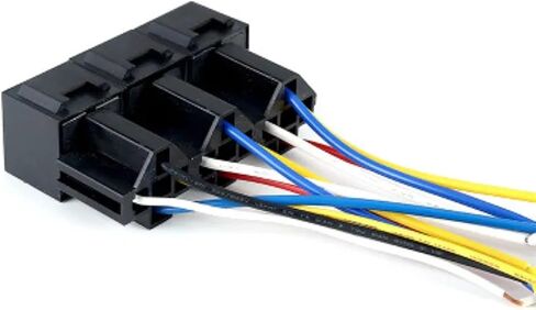 Car Relay Plum Cross Base 4 Feet with Wire Connected Body 12V 40A Relay 1Pcs in Saudi Arabia