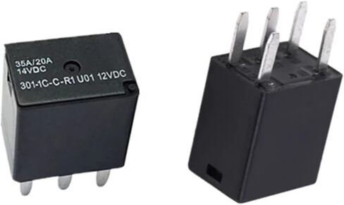 12VDC 301-1C-C-R1 U01 Automotive Relay 35A/20A 5 Feet 301-1C-S-R1 2Pcs in Saudi Arabia