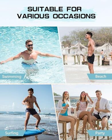 Men's Swim Trunks Quick Dry Bathing Suit Swimming Board Shorts Compression Liner Beach Swimwear in Saudi Arabia