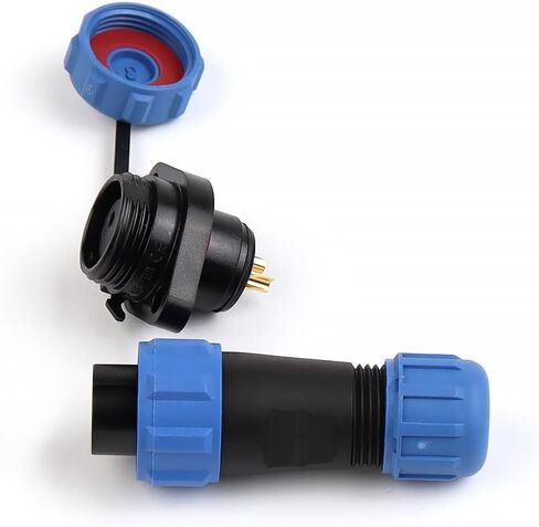 SP13 Type Waterproof Connector Socket Electrical Cable Wire Outdoor IP68 Industrial Connectors Male Female(Sp13-5f) in Kuwait