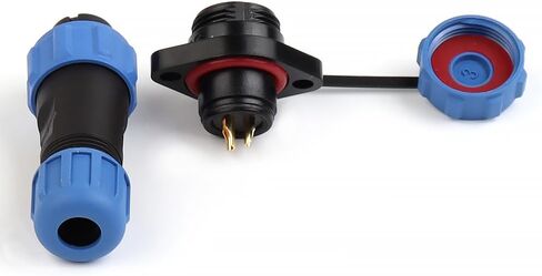 SP13 Type Waterproof Connector Socket Electrical Cable Wire Outdoor IP68 Industrial Connectors Male Female(Sp13-5f) in Kuwait
