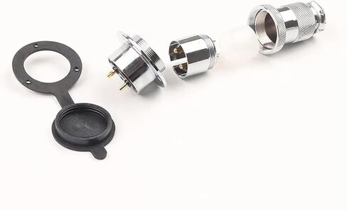 1 Set DF30 GX30 Aviation Connector Female Socket and Male Plug 2 3 4 5 7 8 pin Circular Flange Connector for Power Industry(Df30-2f Round Flange) in Saudi Arabia