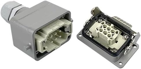 الموصلات الثقيلة HDC-HE-006-1/2/3/4-L F/M 6PIN 16A توصيل موصل الطيران المستطيل الصناعي (HDC-HE-006-3-L) in Kuwait