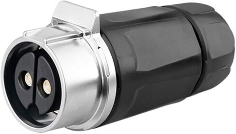 LP28 2Pin M28 Waterproof 45A 500V Strong Electric Connector Male and Female Plug Socket Wire Connector New Energy Vehicle Subway KL4-3b(Female Plug Set2) in Kuwait