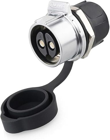 LP28 2Pin M28 Waterproof 45A 500V Strong Electric Connector Male and Female Plug Socket Wire Connector New Energy Vehicle Subway KL4-3b(Female Plug Set2) in Kuwait