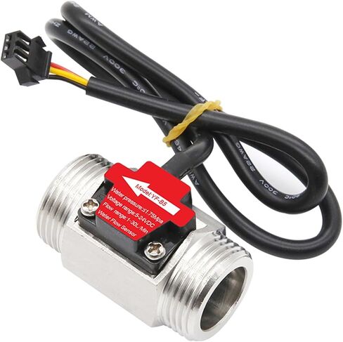 1/2" 3/4" 1" 2" DC 5-18V Water Flow Sensor Stainless Steel Flow Sensor Water Control Liquid Sensor Switch(36895) in Saudi Arabia