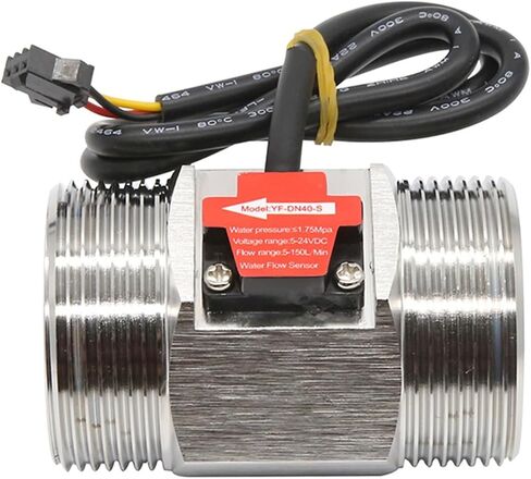 1/2" 3/4" 1" 2" DC 5-18V Water Flow Sensor Stainless Steel Flow Sensor Water Control Liquid Sensor Switch(36895) in Saudi Arabia
