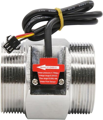 1/2" 3/4" 1" 2" DC 5-18V Water Flow Sensor Stainless Steel Flow Sensor Water Control Liquid Sensor Switch(36895) in Saudi Arabia