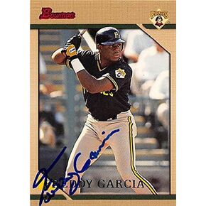 191437 Pittsburgh Pirates Ft 1996 Bowman No. 129 Freddy Garcia Autographed Baseball Card in Kuwait