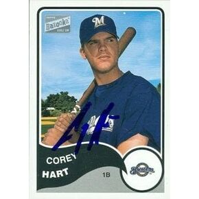 Autograph Warehouse 47673 Corey Hart Autographed Baseball Card Milwaukee Brewers 2003 Topps Bazooka No .87 in Saudi Arabia