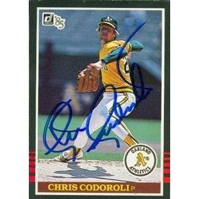 Autograph 121002 Oakland Athletics 1985 Donruss No. 462 Chris Codiroli Autographed Baseball Card in Saudi Arabia