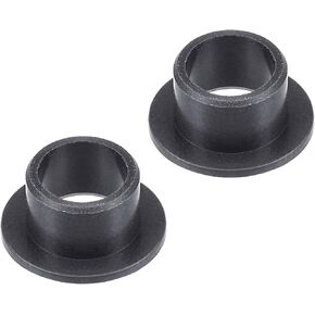 Kozelo 4pcs Flanged Sleeve Bearing - [17mm x 19mm x 25mm] POM Oilless Bushing for Equipment Machine Use | Black in Saudi Arabia