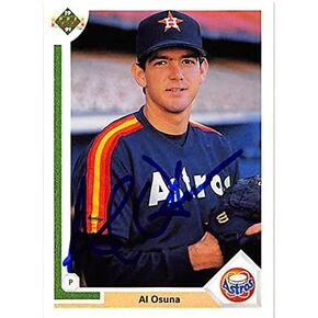 توقيعه 122927 هيوستن أستروس 1991 سطح السفينة العليا رقم 752 Al Osuna Carded Baseball Card in Kuwait