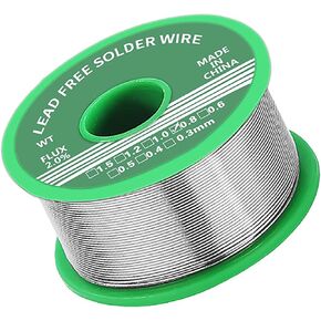 Lead Free Solder Wire, 0.8mm Soldering Wire with Rosin Core Solder 20g Content 2.2% Solder Flux Sn99.3-Pb0.7 Electronic Solder Best Solder for Electronics Electrical Soldering in Saudi Arabia