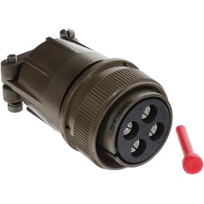 MS3106E22-22S-موصل دائري MIL-DTL-5015 Series Series Straight 4 Contacts Solder Socket الخيوط 22-22 in Kuwait