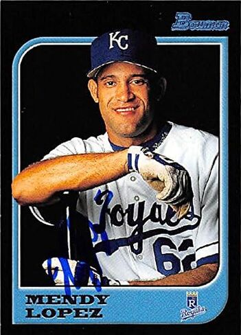 211750 Kansas City Royals FT 1997 Bowman No. 134 Mendy Lopez بطاقة البيسبول in Kuwait