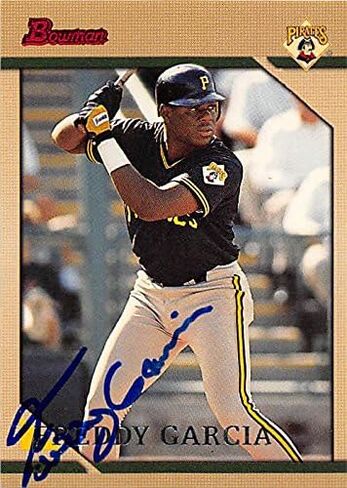 191437 Pittsburgh Pirates Ft 1996 Bowman No. 129 Freddy Garcia Autographed Baseball Card in Saudi Arabia