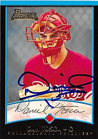 123276 Philadelphia Phillies Ft 2001 Bowman Rookie No. 32 Dan Tosca Autographed Baseball Card in Saudi Arabia