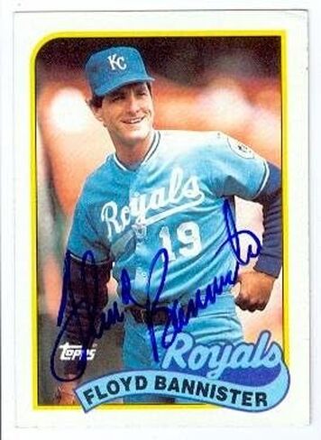 Autograph 119871 Kansas City Royals 1989 Topps No. 638 Floyd Bannister Autographed Baseball Card in Saudi Arabia