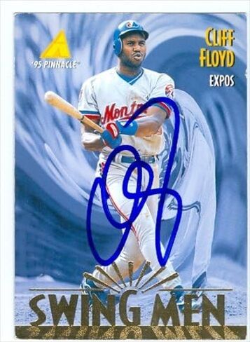 مستودع توقيعه 38401 Cliff Floyd Cardball Card Montreal Expos 1995 Pinnacle Swing Men No. 281 in Saudi Arabia