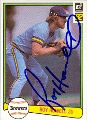 Autograph 156687 Milwaukee Brewers 1982 Donruss No. 204 Roy Howell Autographed Baseball Card in Saudi Arabia