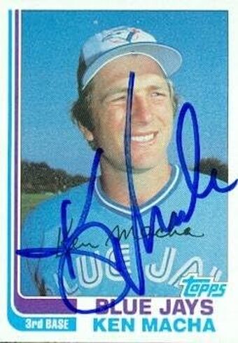 مستودع توقيعه 104332 كين ماشا بطاقة البيسبول تورنتو بلو جايز 1982 Topps رقم 282 in Saudi Arabia