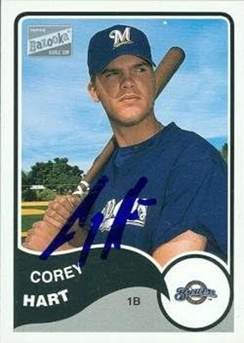 مستودع توقيعه 47673 Corey Hart Card Baseball Card Milwaukee Brewers 2003 Topps Bazooka No .87 in Saudi Arabia