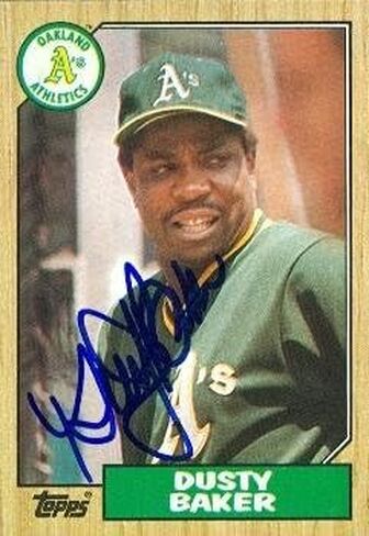 123055 Oakland Athletics 1987 Topps No. 565 Dusty Baker بطاقة البيسبول in Saudi Arabia