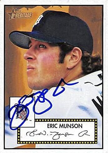 125269 Detroit Tigers FT 2001 Topps Heritage No. 231 Eric Munson Card Baseball Card in Saudi Arabia