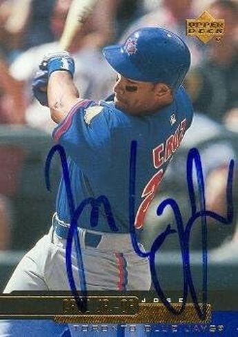 Autograph Warehouse 103086 Jose Cruz Jr. Autographed Baseball Card Toronto Blue Jays 2000 Upper Deck No. 521 in Saudi Arabia