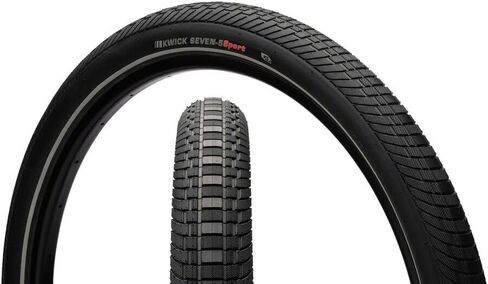 KENDA Kwick Seven.5 Tire - 27.5 x 2, Clincher, Wire, Black/Reflective, 60tpi, KS in Saudi Arabia