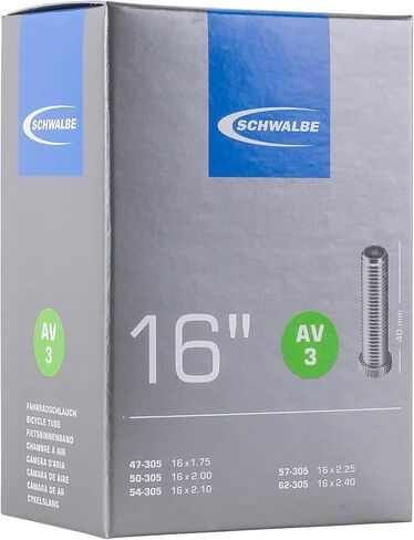 SCHWALBE Bicycle Inner Tube with 40mm Sclaverand Valve, 16 x 1.75-2.5-Inch in Saudi Arabia