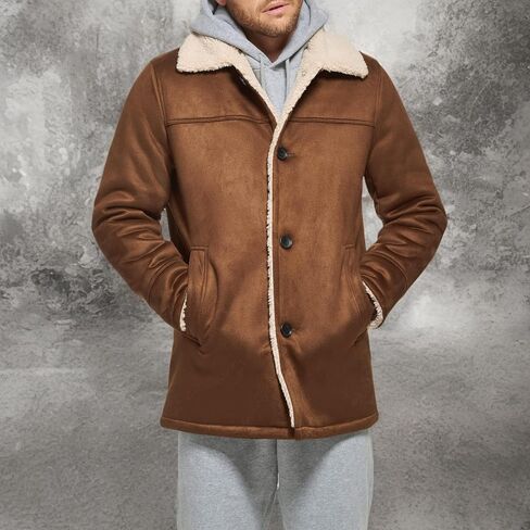 Calvin Klein Men's Faux Shearling Jacket in Kuwait